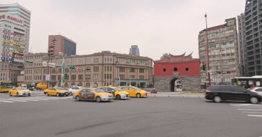 Taipei city, Tayvan - 27 Mayıs, 2018: Taipei şehir duvar