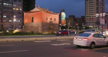 Taipei city, Tayvan - 28 Mayıs, 2018:Taipei surların, Kuzey kapısı