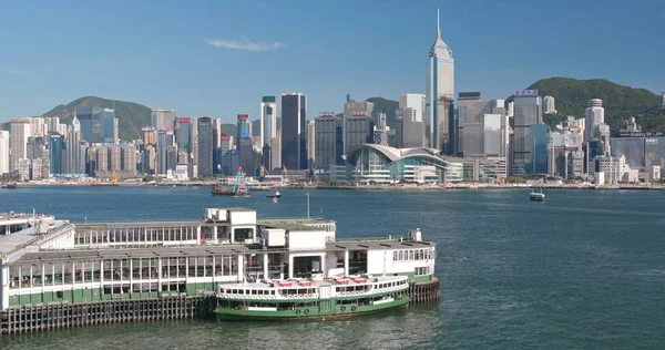 Victoria Harbour Hong Kong Duben 2018 Hong Kong Městské Panorama — Stock fotografie