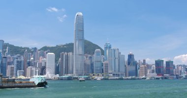 Victoria Limanı, Hong Kong - 31 Mayıs, 2018: Hong Kong şehir