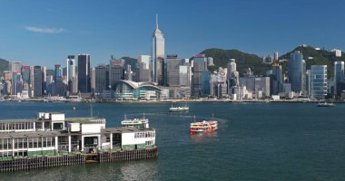 Victoria Limanı, Hong Kong - 31 Mayıs, 2018: Hong Kong şehir