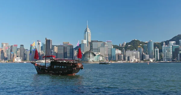 Přístav Victoria Hong Kong Května 2018 Hong Kong Skyline — Stock fotografie