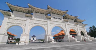 Taipei city, Tayvan - 25 Mayıs, 2018: Özgürlük Meydanı Taipei