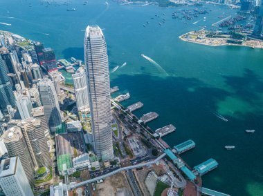 Merkez, Hong Kong - 29 Mayıs, 2018: Hong Kong manzarası