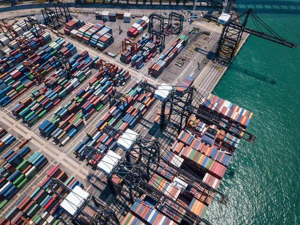 Kwai Tsing Hong Kong Mayo 2018 Puerto Contenedores Terminales Hong — Foto de Stock