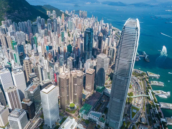 Central Hong Kong May 2018 Top View Hong Kong Business — Stock Photo, Image