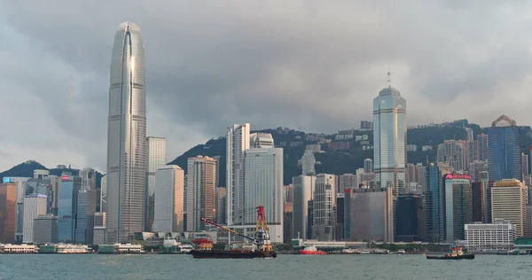 Victoria Harbor Hongkong April 2018 Hongkong Skyline — Stockfoto