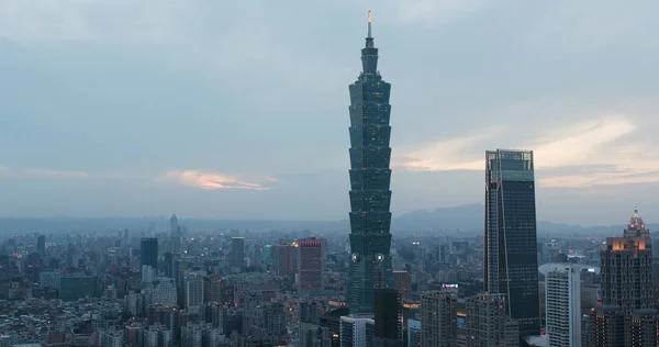 Taipei Shih Taiwan 2018 Május Tajvan Város Naplemente — Stock Fotó