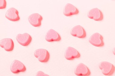 Kalp şekli şekerler yakın çekim