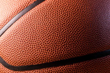 Turuncu basketbol ten yakın çekim