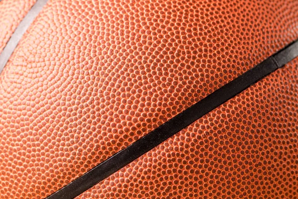 Basketball skin texture close up