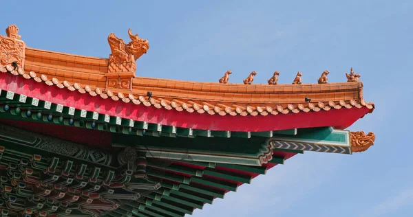 Telha Telhado Templo Chinês — Fotografia de Stock