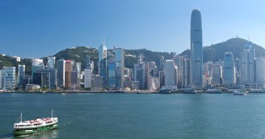 Victoria Limanı, Hong Kong - 31 Mayıs, 2018: Hong Kong manzara