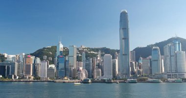 Victoria Limanı, Hong Kong - 31 Mayıs, 2018: Hong Kong şehir kentsel