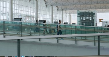 Chek Lap Kok, Hong Kong - 05 Ağustos, 2018: Hong Kong Uluslararası Havaalanı