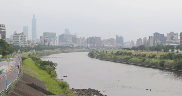 Taipei City Taiwan Mai 2018 Luftverschmutzung Taipei City — Stockfoto