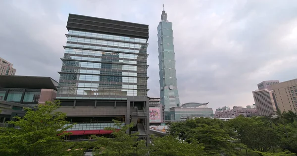 Distrito Xinyi Taiwán Mayo 2018 Taipei City Skyline — Foto de Stock