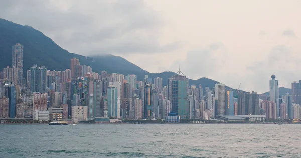 Гавань Виктория Гонконг Мая 2018 Года Горизонт Гонконга — стоковое фото