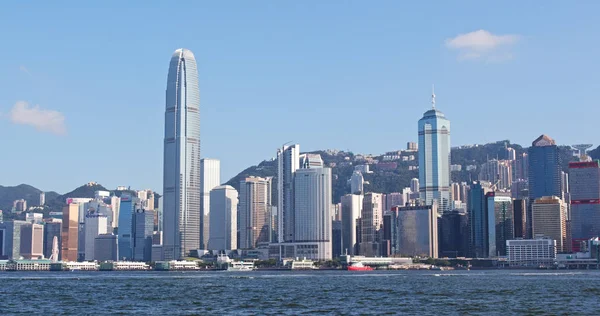 Гавань Вікторія Гонконг Квітня 2018 Гонконг Міста — стокове фото