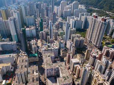 Kowloon city, Hong Kong - 25 May, 2018: Hong Kong city clipart