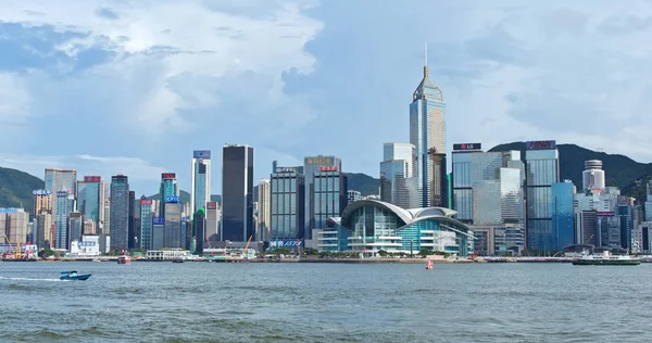 Victoria Harbor Hongkong Hongkong Lipca 2018 Panoramę Miasta Hongkong — Zdjęcie stockowe