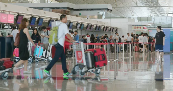 Chek Lap Kok Hong Kong Agosto 2018 Aeroporto Internacional Hong — Fotografia de Stock