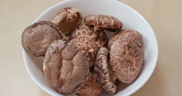 Trockene Pilze Zum Kochen Zubereiten — Stockfoto