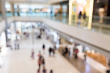 Alışveriş Merkezi bölümü ve perakende mağaza iç için arka plan bulanıklık