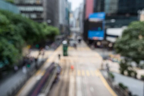 Attraversamento Occupato Strada Hong Kong — Foto Stock