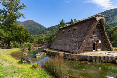 Geleneksel Japon Shirakawago eski köy