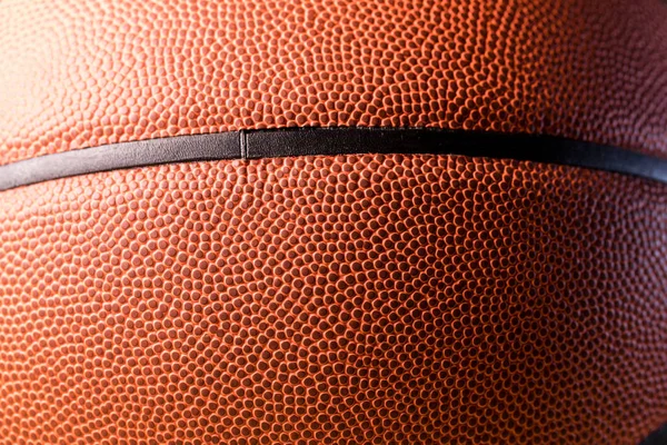 Basketball skin texture close up