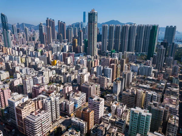 Вид Сверху Гонконг — стоковое фото