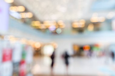 Alışveriş merkezinin bulanık görünümü
