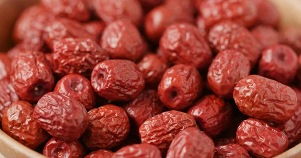 Stack Dried Red Jujube — Stock Photo, Image