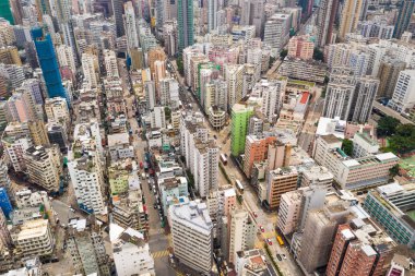 Sham Shui Po, Hong Kong - 28 Ağustos, 2018: Hong Kong şehir