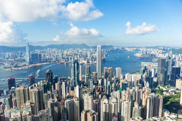 Victoria Peak Hong Kong Junio 2016 Paisaje Hong Kong — Foto de Stock