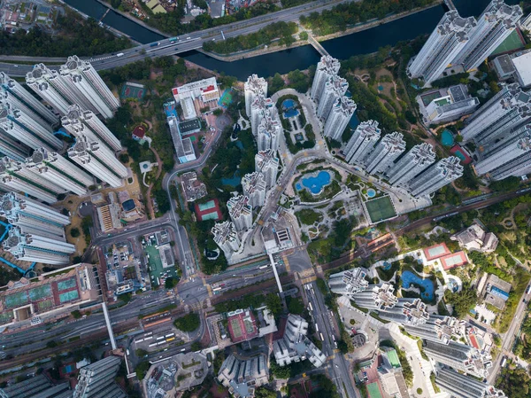 Житловий Район Hong Kong — стокове фото