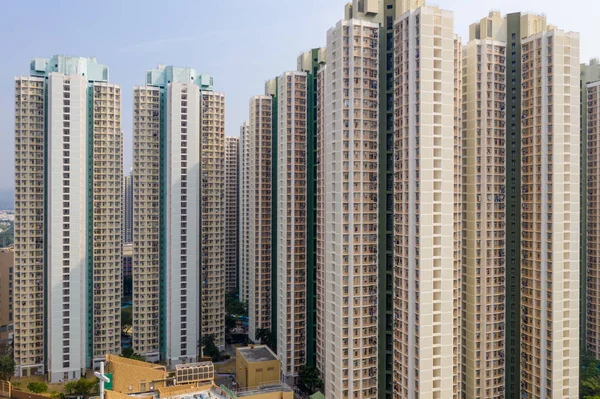 Hong Kong Edifícios Habitacionais Públicos — Fotografia de Stock