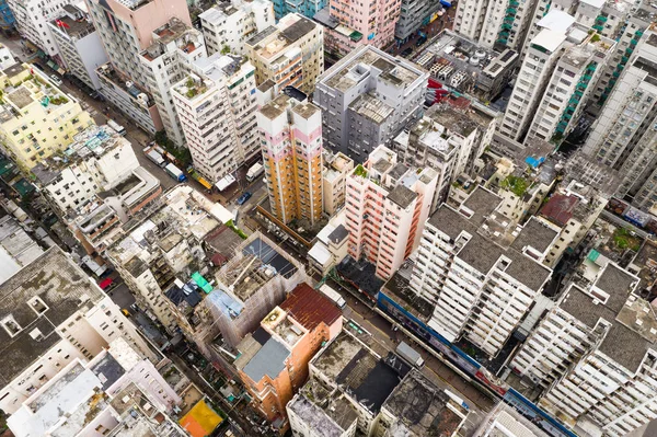 Sham Shui Hong Kong Agosto 2018 Vista Aérea Del Edificio — Foto de Stock