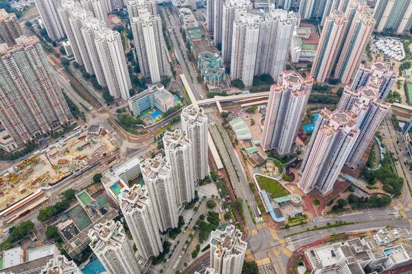 Tin Shui Wai Hong Kong Augusti 2018 Top View Hong — Stockfoto