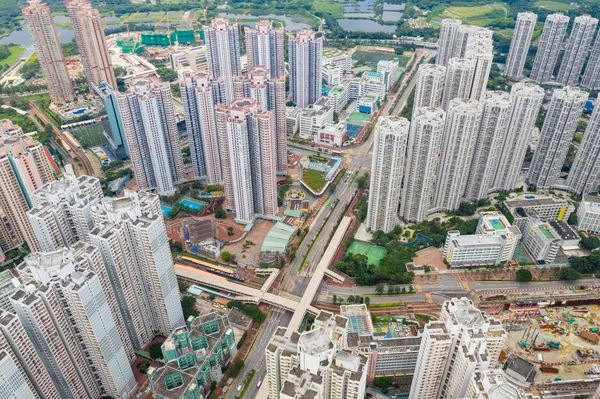 Widok Góry Hong Kong Nieruchomości — Zdjęcie stockowe