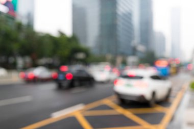 Şehir yolun arka plan bulanıklık