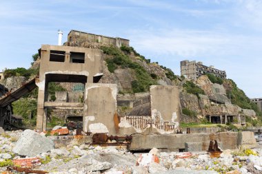 Nagasaki City terk edilmiş Gunkanjima 