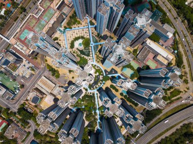 Hong Kong yerleşim bölgesinin hava