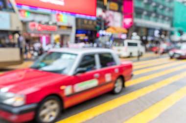 Hong Kong şehir görünümünün bokeh