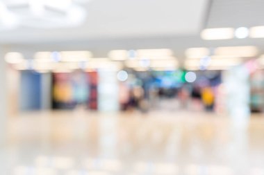 Alışveriş merkezinin bulanık görünümü