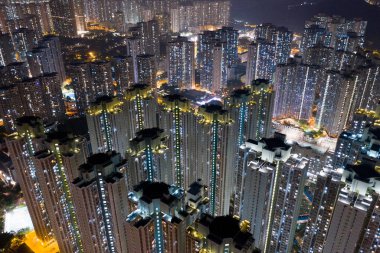 Hong Kong Emlak binalar akşam