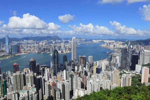 香港维多利亚山顶 2012年9月 香港地标 — 图库照片