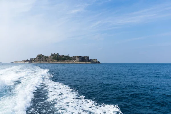 Battleship Island View Japan — Stock Photo, Image