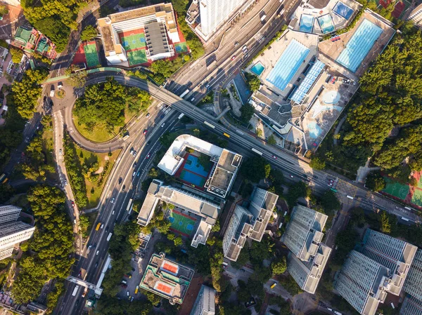 Вид Сверху Жилой Район Гонконга — стоковое фото